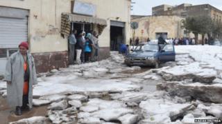 Aftermath of the hail storm in Eritrea's capital Asmara