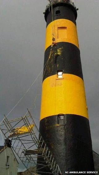 Lighthouse scaffolding