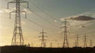 Electricity pylons