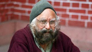 Photo of Khushwant Singh taken in Jan 2004