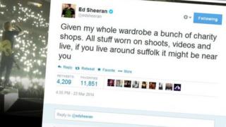 Ed Sheeran tweet