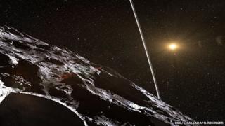 Artist's impression of of Chariko and rings