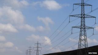 Electricity pylons