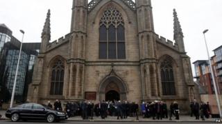 People gathered for service at St Andrew's Cathedral