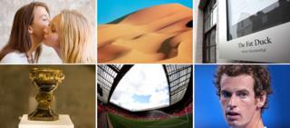 Kissing, Sahara, Fat Duck, chalice, Old Trafford, Andy Murray