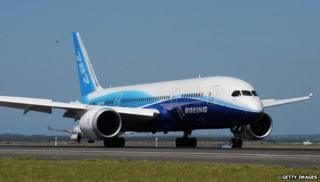 Boeing airplane on tarmac in Sydney