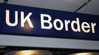 UK Border sign