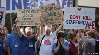 Стаффорд Больница протеста