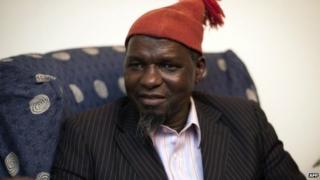Kumba Yala, a former president of Guinea-Bissau, pictured in 2012
