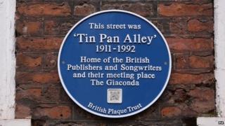 The Blue Plaque on Denmark Street