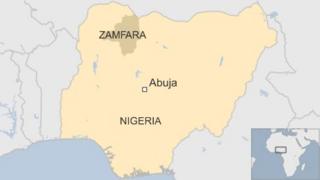 Map showing Zamfara state, Nigeria