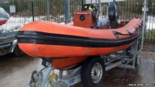 One of the boats involved in the crash