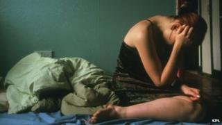Depressed girl