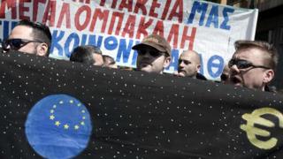 Greek Protestors Athens Anti-EU