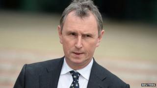 Nigel Evans outside Preston Crown Court after his acquittal on 10 April 2014