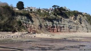 Landslide at Penarth