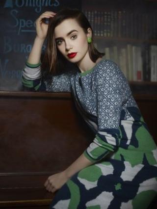 Chanel model wearing Barrie knitwear