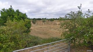 Quarry on Back Lane, Badwell Ash via Google