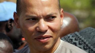 Karim Wade in Dakar on 8 March 2008