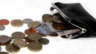 Purse and coins