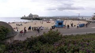 Cyclists on Bournemouth Pier Approach