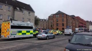 police at scene