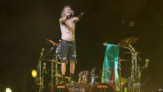 James Kottak on stage