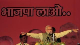 Narendra Modi is leading the BJP's poll campaign