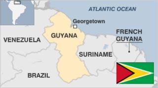 Карта Гуаяны