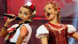 Donatan and Cleo perform the song My Slowianie- We Are Slavic