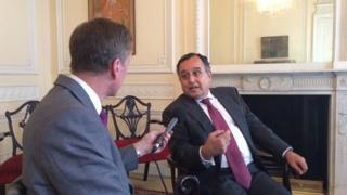 Egyptian Foreign Minister Nabil Fahmy, interviewed by Frank Gardner