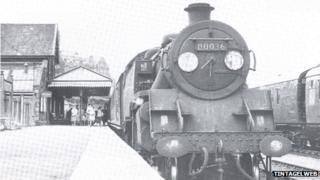 Padstow station in its heyday