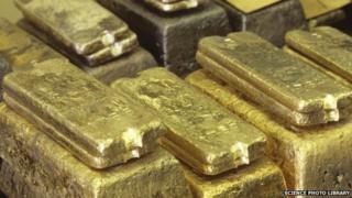 File photo of gold ingots