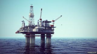 North Sea oil platform