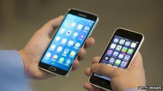 Samsung and iPhone