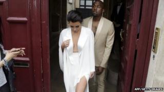 Kim Kardashian and Kanye West