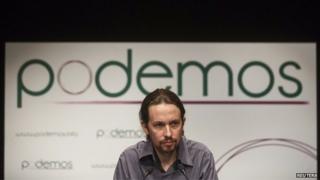 Лидер Podemos Пабло Иглесиас