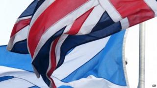 Union Jack and Saltire