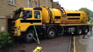 Lorry crashed into flats in Berkhamsted