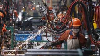 Chinese factory worker