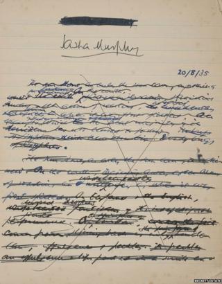 Samuel Beckett manuscript and doodles go on display