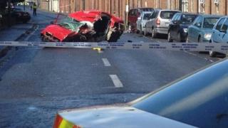 The car crashed in south inner city Dublin