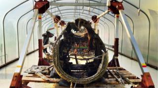 Recovered Dornier remains
