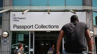 Passport collections entrance