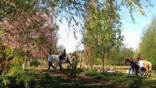 Riders at the BDHRA in Willington