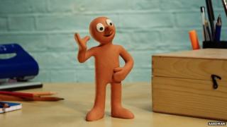Morph on the See Hear show, waving