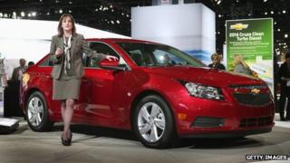 Chevrolet Cruze car on display