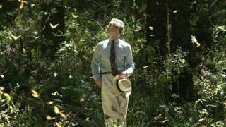 Prince Charles in a butterfly sanctuary