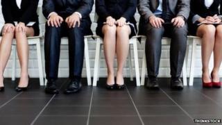 People waiting for an interview