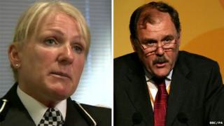Nikki Holland and Elfyn Llwyd